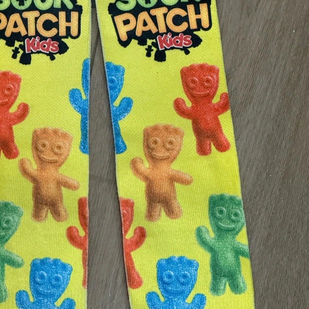 Odd Sox‎ Sour Patch Kida  Novelty Crew Socks Fits Sizes 6-13 Yellow Adult Size